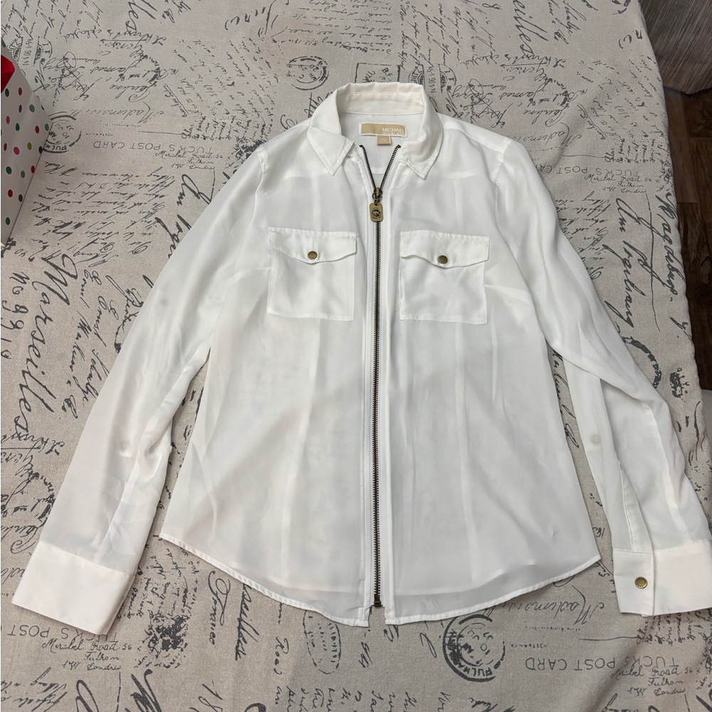 Michael Kors zip up long sleeve size extra small